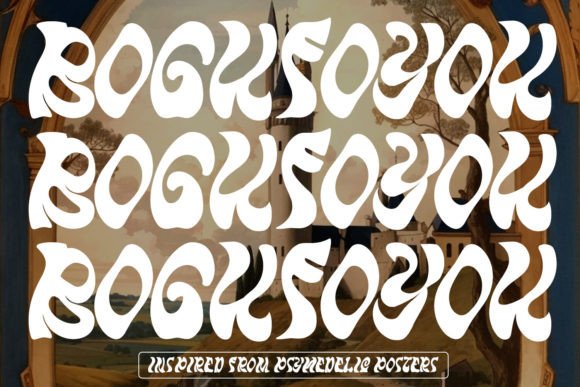 Bogufoyou: A Psychedelic Display Font for Editorial Design