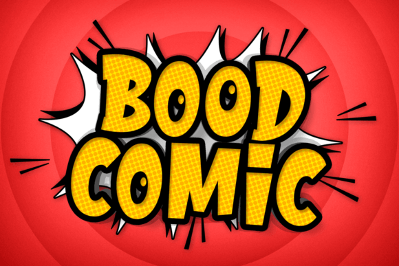 Bood Comic Font: Playful Display Typography for Web Design