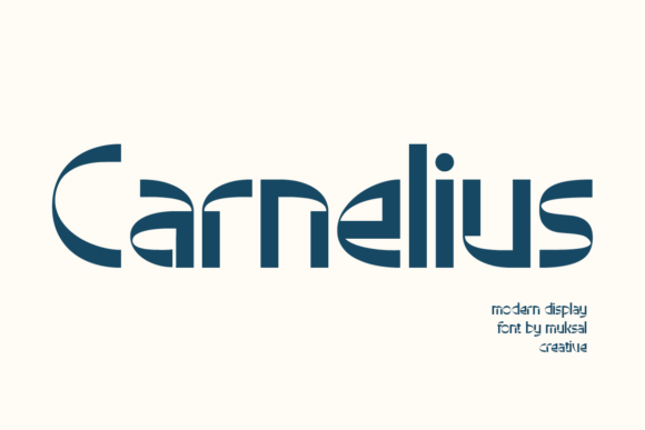 Carnelius Font: A Quirky Display Typeface for Branding