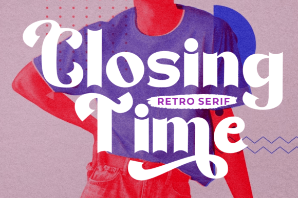 Closing Time Font: A Retro Display Typeface for Campaigns