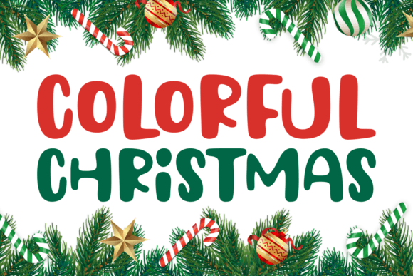 Colorful Christmas Font: Bold Branding for Small Business