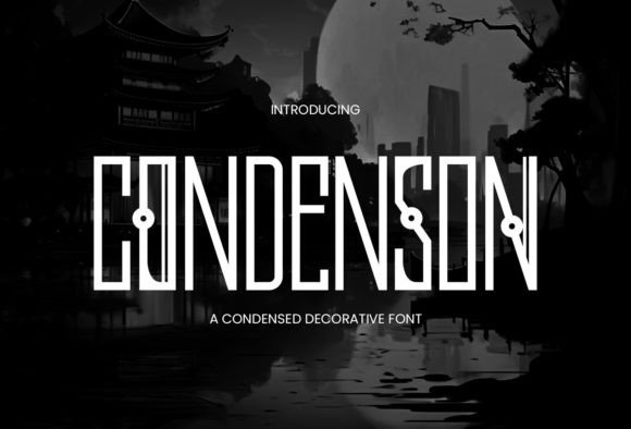 Condenson Font: Streamlined Display Type for Campaigns