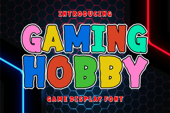 Gaming Hobby Font: Bold Display Type for Web Design