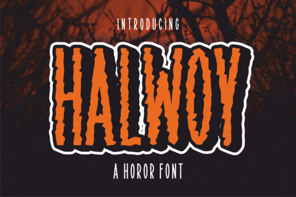 Halwoy Font Review: A Display Typeface for Horror Branding