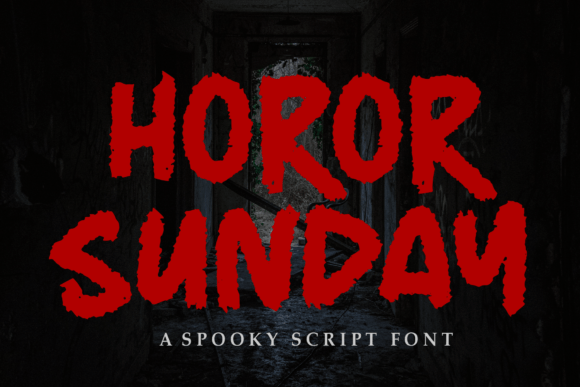 Horor Sunday Font: Whimsical Display Typography for Web