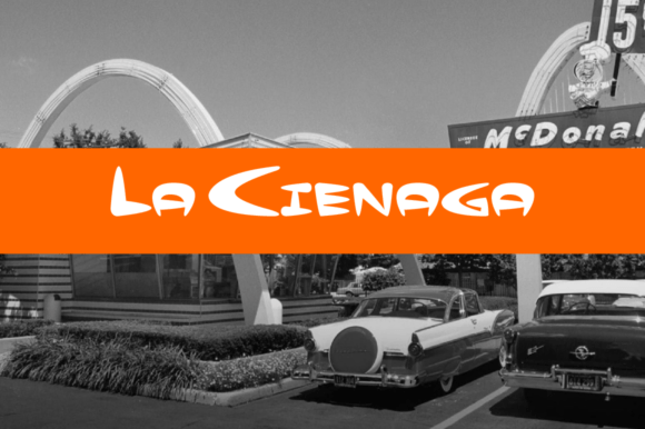 La Cienaga Hollow Font for Editorial Design
