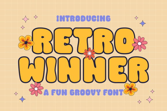 Retro Winner Font: Bold Display Typography for Digital Campaigns