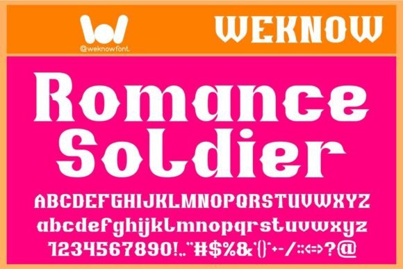 Romance Soldier Font: A Display Typeface for Bold Campaigns