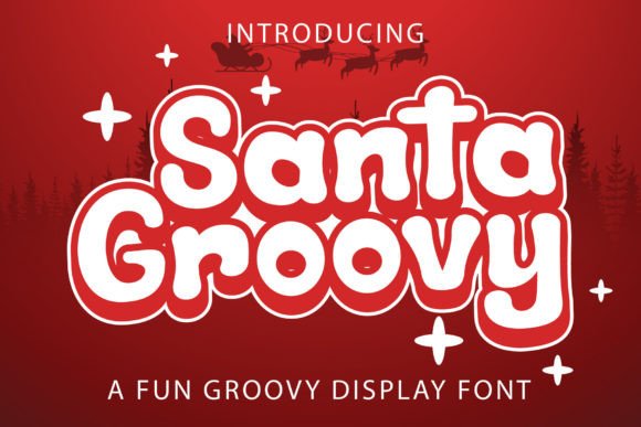 Santa Groovy Font: Retro Style for Digital Campaigns