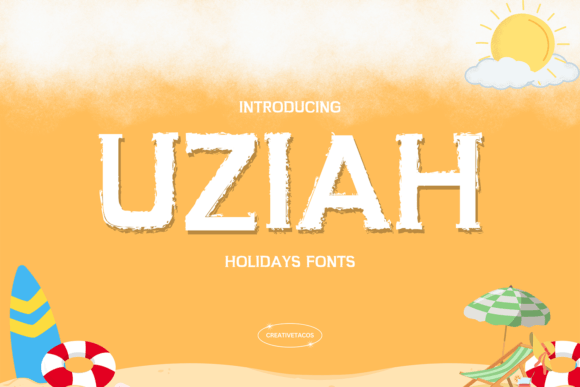 Uziah Font: A Bold Brush Typeface for Editorial Design