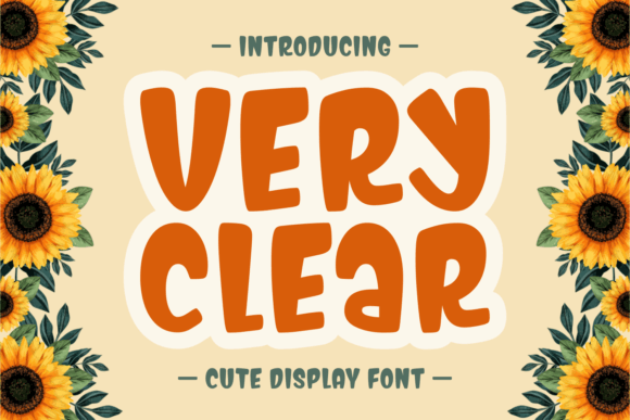 Very Clear Font: Bold Display Type for Craft Projects